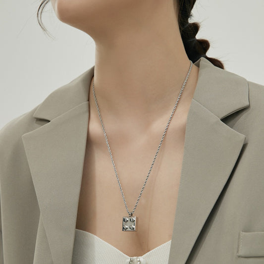 316 チタンスチールブロックロングネック