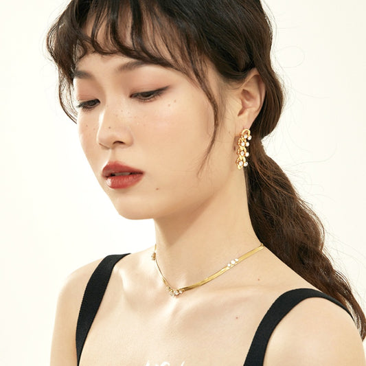 AAA ジルコニアチタンネックレス