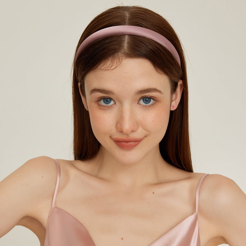 シルク光沢ナローヘアバンド