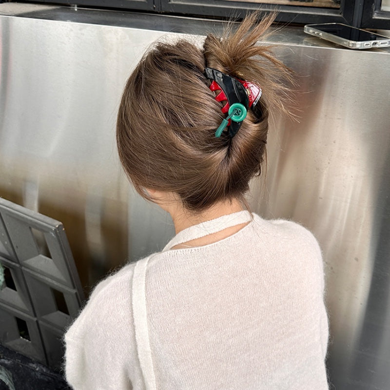 韓系リボンポイントヘアグリップセット
