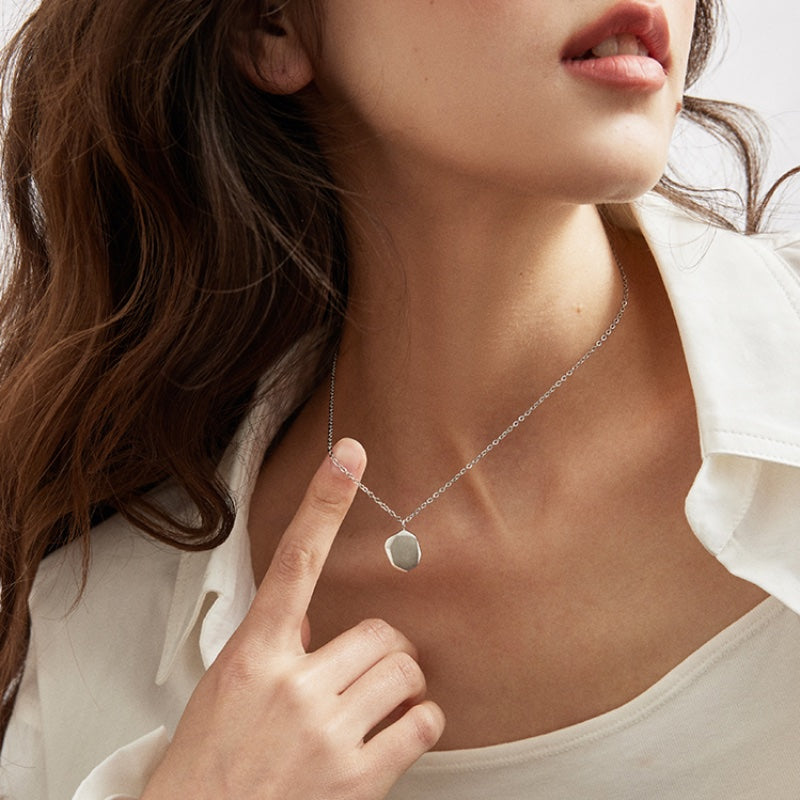マットチタンスチール 18K 金メッキネック