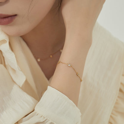 316 チタン 18K メッキ多層幾何ネック