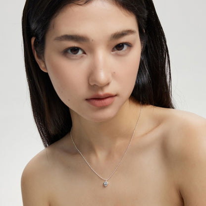 S925 銀ミニハートベーシックネックレス