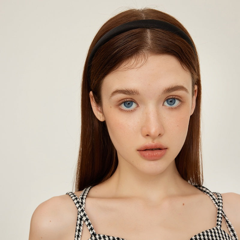 シルク光沢ナローヘアバンド
