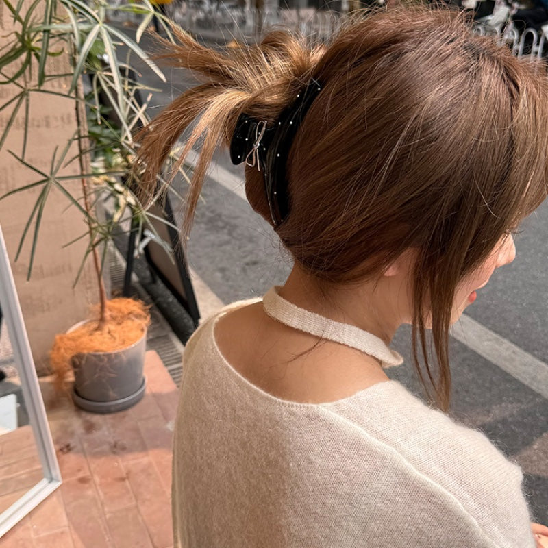 韓系リボンポイントヘアグリップセット