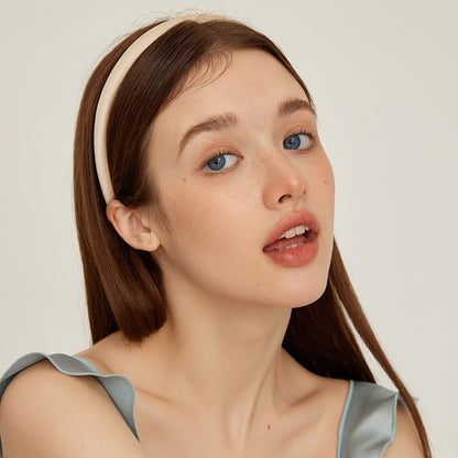 シルク光沢ナローヘアバンド