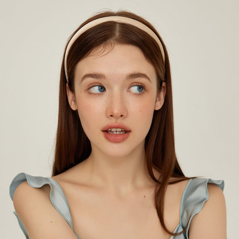 シルク光沢ナローヘアバンド