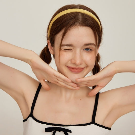 シルク光沢ナローヘアバンド