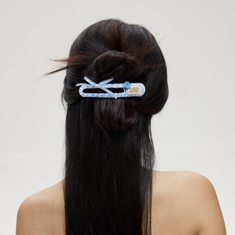 カラーストライプヘアクリップ