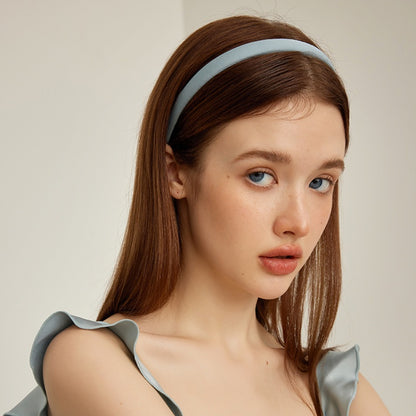 シルク光沢ナローヘアバンド