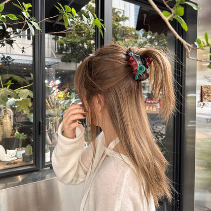 韓系リボンポイントヘアグリップセット