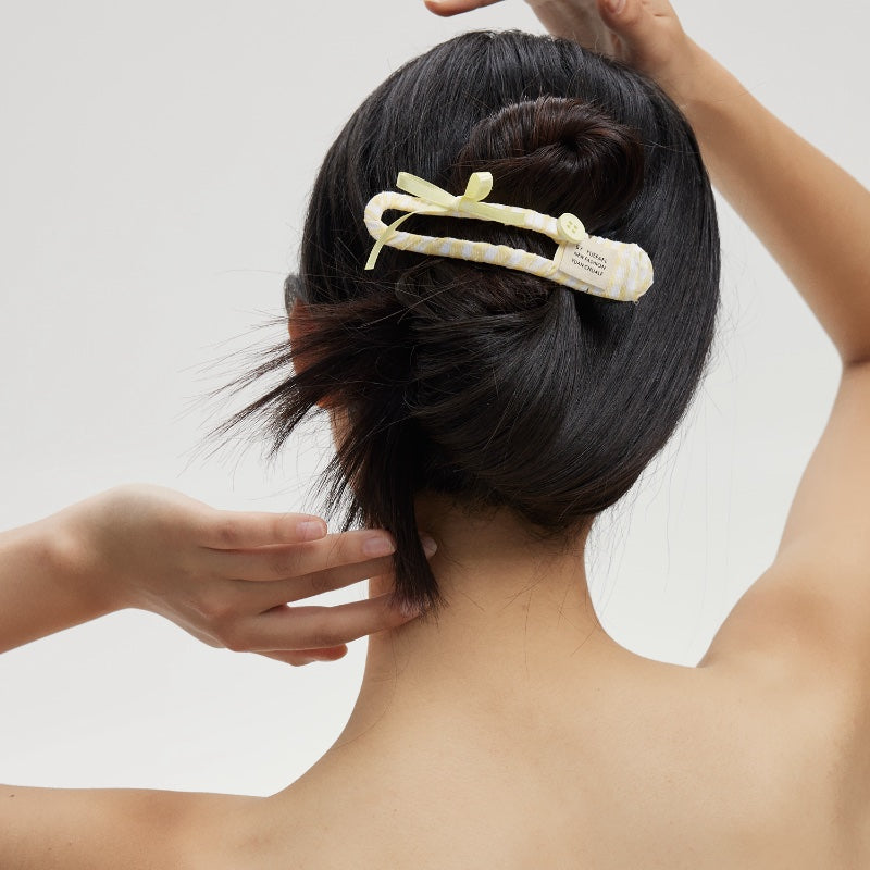 カラーストライプヘアクリップ
