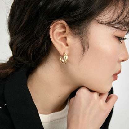クロスリングマットゴールド銀ピンピアス