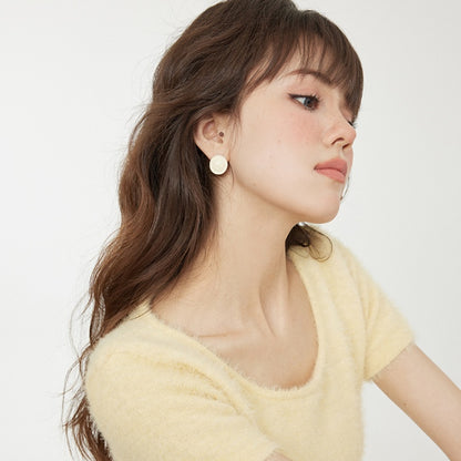 ミルクフードインス円盤銀ピアス
