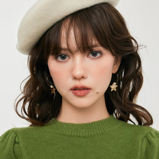 ごかっけい 14K メッキバロック真珠イヤーフック