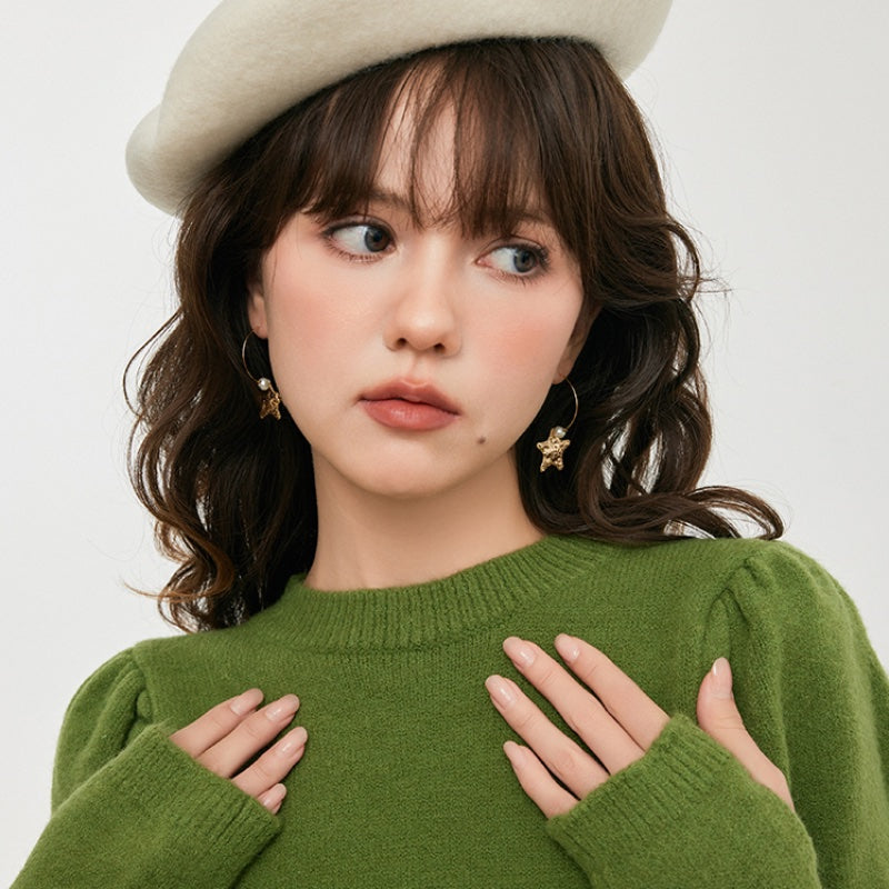ごかっけい 14K メッキバロック真珠イヤーフック