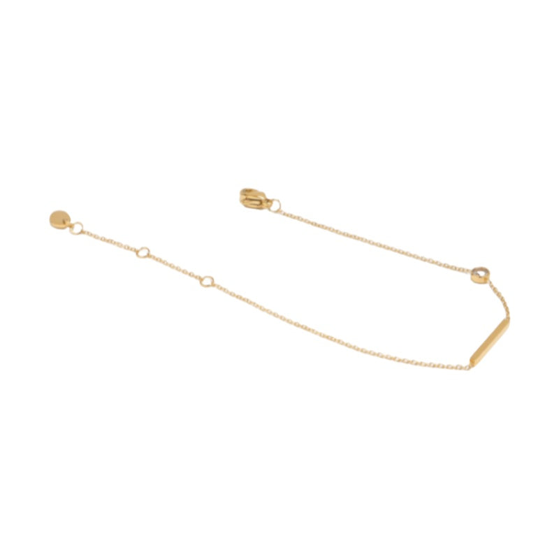 セグメント 18K メッキブレス