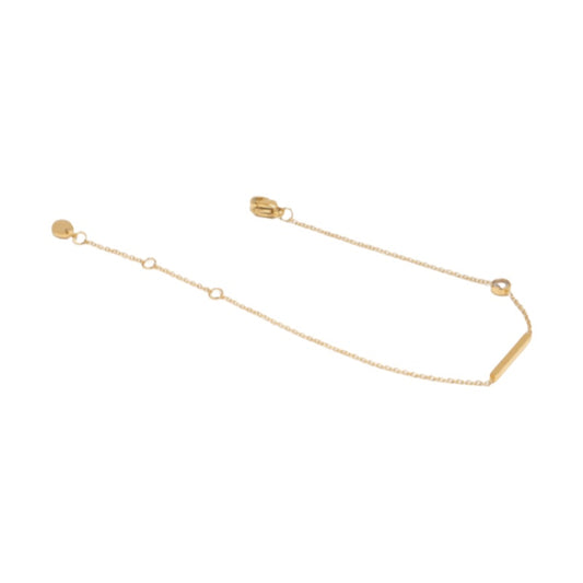 セグメント 18K メッキブレス