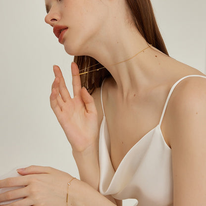 セグメント 18K メッキブレス