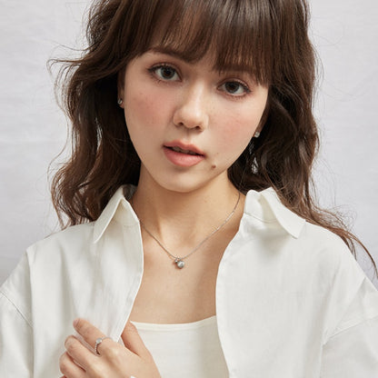 猫目石チタンスチール 18K 金メッキネック
